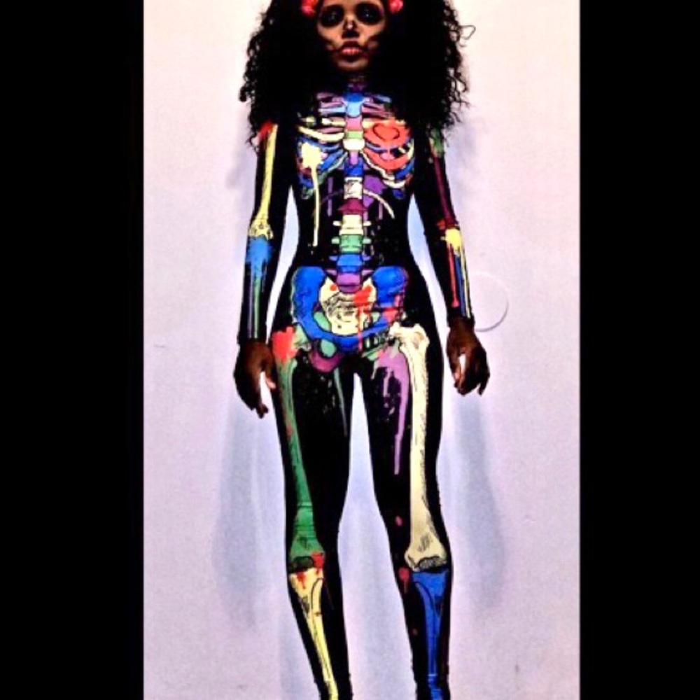 Colorful sexy halloween costume S-L.